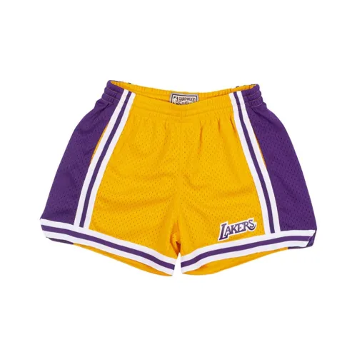 Mitchell Ness Светло-желтые Шорты для женского баскетбола