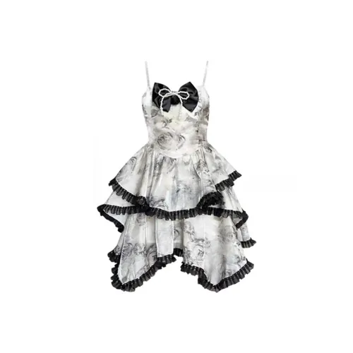 MITX Slip Платье Женские Чернила Розовый