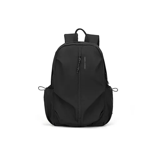 Roberta Di Camerino Ткань Рюкзак Большой Женский Черный Экрю Светло-Зеленый