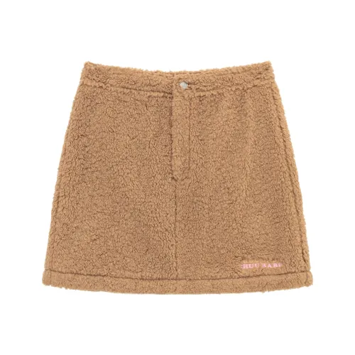 CHUU Светлый кофейный Женские Повседневные короткие юбки