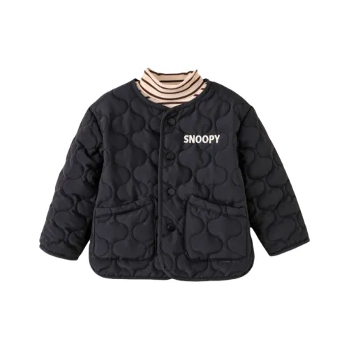 SNOOPY Хлопковый пуховик Черный для детей 3-7 лет