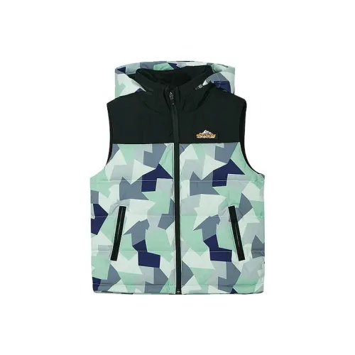 Skechers Жилет Stroll Нерегулярной Формы Камуфляж Сапфирово-Синий Детский