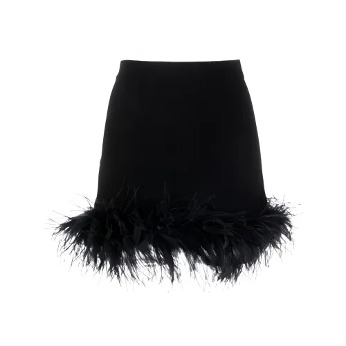 MIU MIU Черная Женская Повседневная Короткая Юбка
