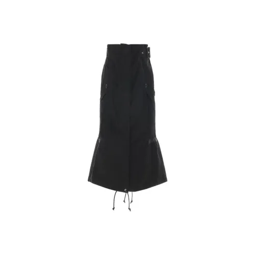 sacai Черная Женская Повседневная Длинная Юбка