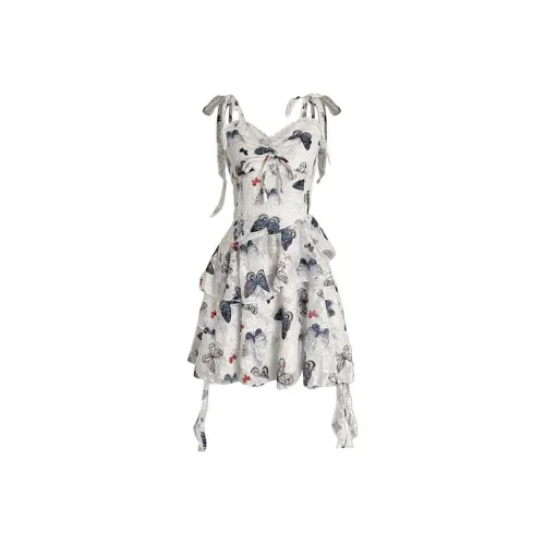 Local Gal Slip Платье Женское Синий Серый