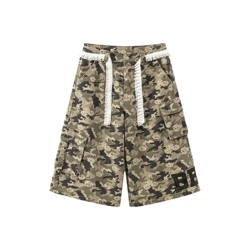 CHUU Зеленый камуфляж Женские Повседневные шорты
