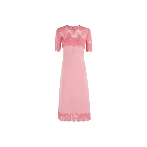 ERMANNO SCERVINO Розовые Женские Платья с Коротким Рукавом