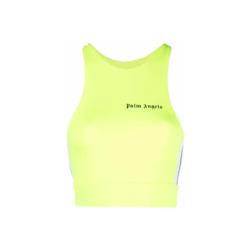 PALM ANGELS Желтая Женская Спортивная майка без рукавов