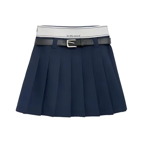 ZIHAN Повседневные короткие юбки женские темно-синие