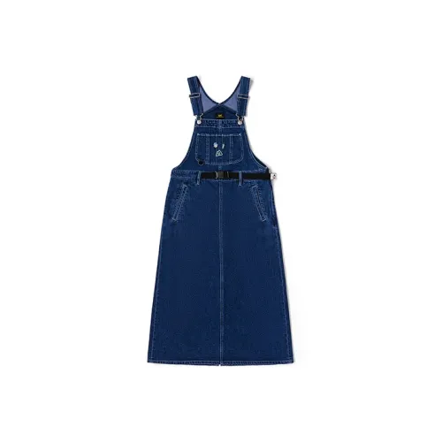 Lee Средне-голубые Женские Джинсовые Короткие Юбки