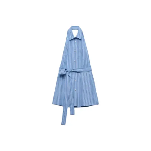 PRADA Без рукавов Платье Женское Светло-фиолетовый Синий