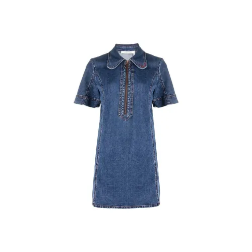 See By Chloe Джинсовые короткие юбки Женские Blue