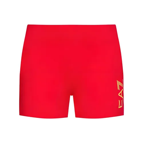 EMPORIO ARMANI EA7 Красные Женские Спортивные Шорты