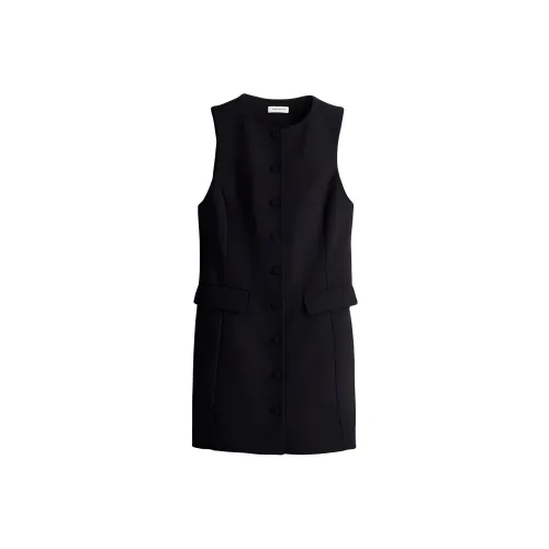 H&M Черные Женские Платья без рукавов