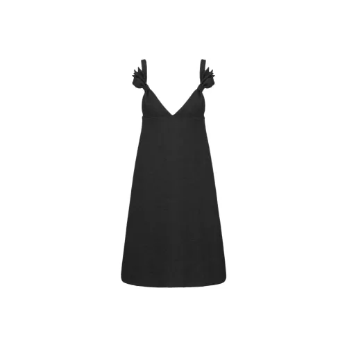 DIOR Черные Женские Платья без рукавов