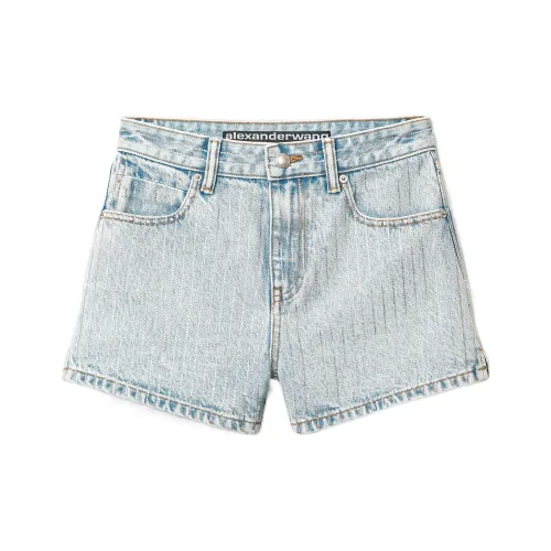 Alexander Wang Синие Женские Джинсовые Шорты