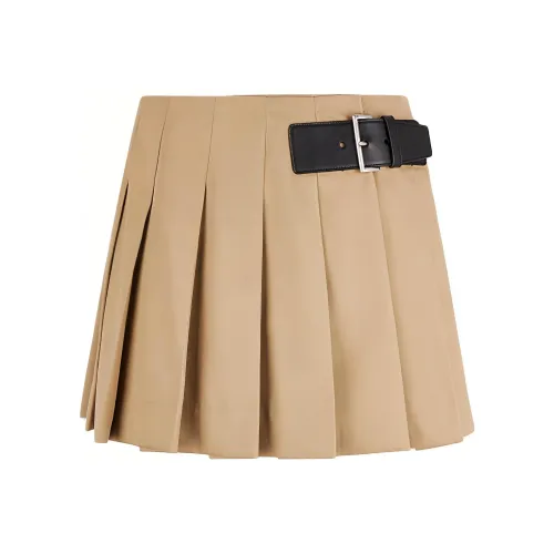 PRADA SS24 Повседневные короткие юбки Женские Хаки