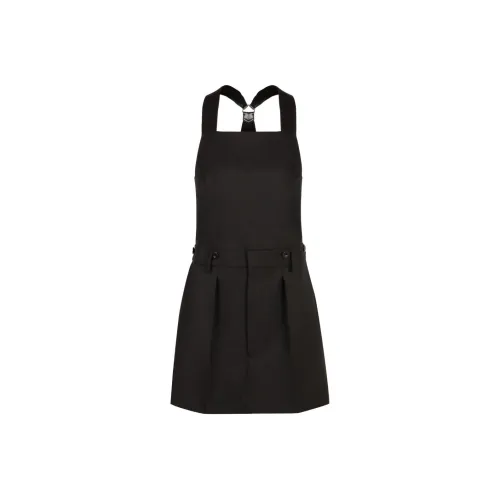 PRADA SS24 Sleeveless Dress Women's Black PRADA SS24 Без рукавов Платье Женское Черное