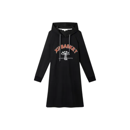 XII BASKET Длинный рукав Платье Женское Raven