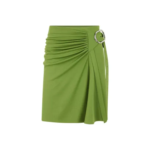 Paco Rabanne SS24 Повседневный Длинный Юбка Женские Яблочно-Зеленый