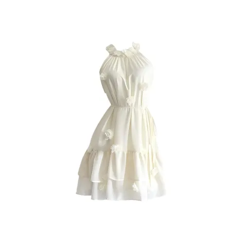 SKYA Без рукавов Платье Женское Желтое