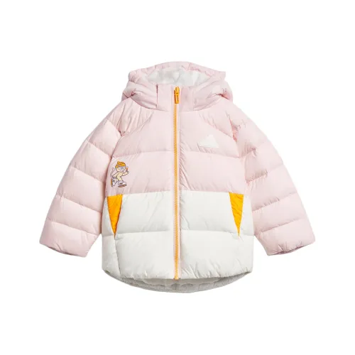 Adidas Хлопковый пуховик COLORBLOCKING Пуховик Розовый для малышей и детей дошкольного возраста
