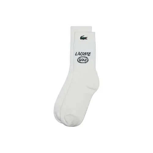 LACOSTE Collaboration 1 Pack White Men's MID Shin Носки