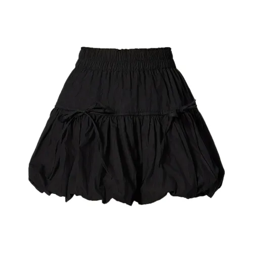Enhanced Повседневные короткие юбки Женские Черный