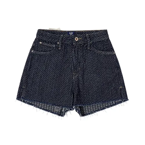 Lee Синие Женские Джинсовые Шорты