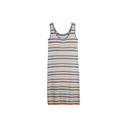 ELLE Без рукавов Платье Женское Полосатое