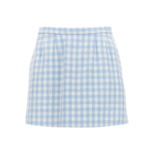 RED VALENTINO SS23 Повседневные короткие юбки Женские Светло-синий
