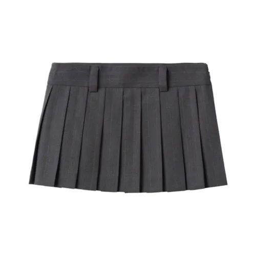 MIU MIU Повседневные короткие юбки Женские Серый
