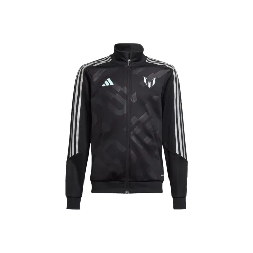 Adidas Куртка Messi Черная Подростки