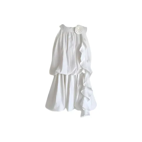 Incolore Без рукавов Платье Женское Белое