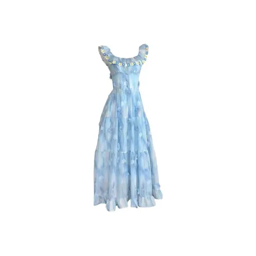 SCCREBEL OFFICIAL Slip Платье Женское Синее