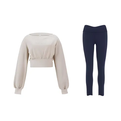 Sumday Athletics Молочно-чайный + Синий Женские Повседневные Костюмы