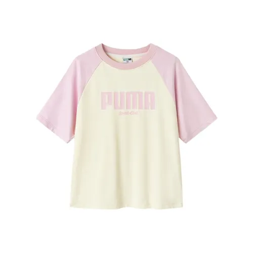 PUMA T-Shirt Белый Красный Тон Детский