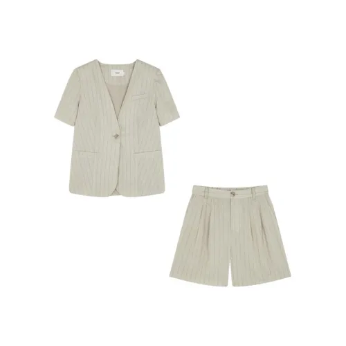 Mo Han Yi Mei Повседневный костюм женский хаки зеленый