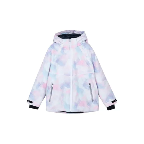 Skechers Сверкающая галактика Ослепительный принт 03HS Школьный возраст Утеплённые куртки