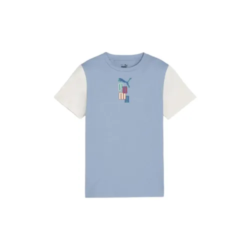 PUMA READY SET BETTER T-Shirt Zen Синий Детский