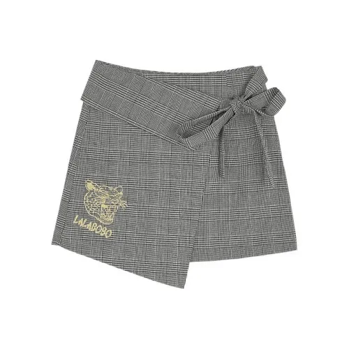 LALABOBO Повседневные короткие юбки женские серые