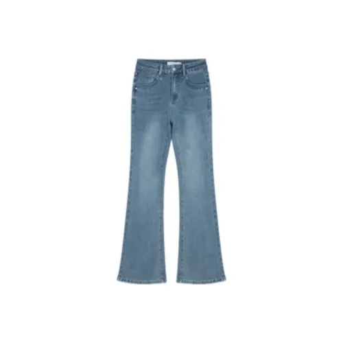 Mo Han Yi Mei Джинсы Женские Синие