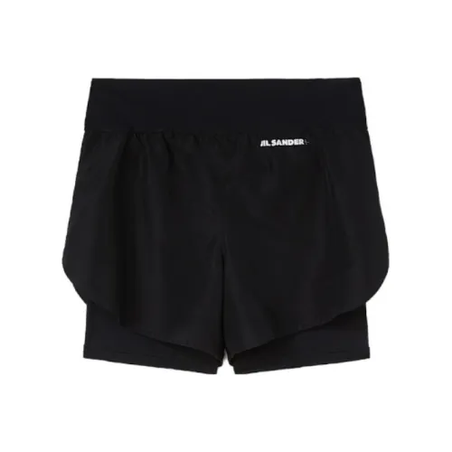 JIL SANDER Черные Женские Спортивные Шорты