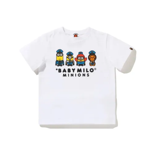 A BATHING APE T-Shirt Белый Детский