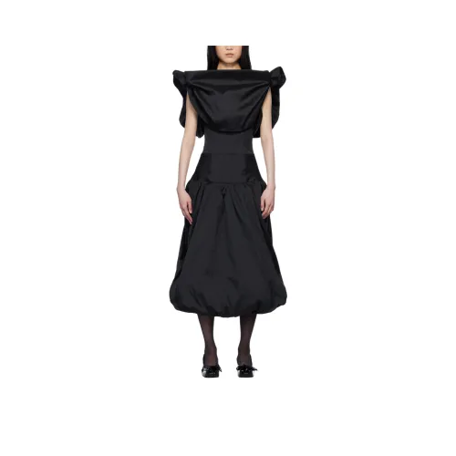 Paula Canovas Del Vas Без рукавов Платье Женское Черное