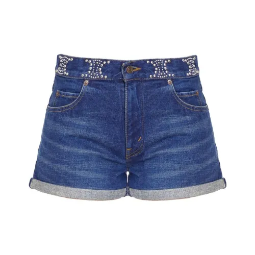 CELINE Джинсовые шорты Женские Небесно-голубой