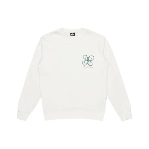 Quiksilver Белый Мужской Свитшот
