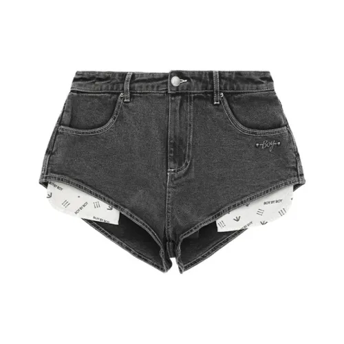 BOY BY BOY Черные Женские Джинсовые Шорты