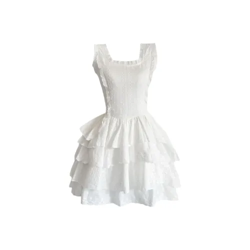 AURORA MUSE Slip Платье Женское Белое