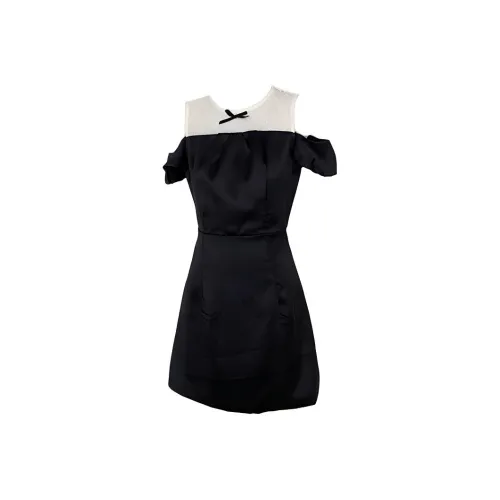 SKYA Без рукавов Платье Женское Черное